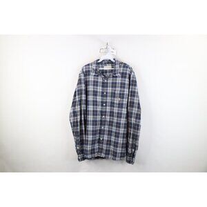 Vintage Ralph Lauren Denim Supply Mens XL Faded Flannel Collared Button Shirt